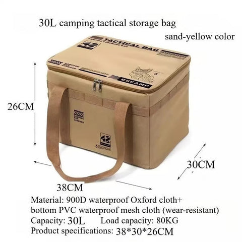 🔥Large Capacity Outdoor Folding Storage Bag Waterproof Portable Camping & Picnic Organizer
