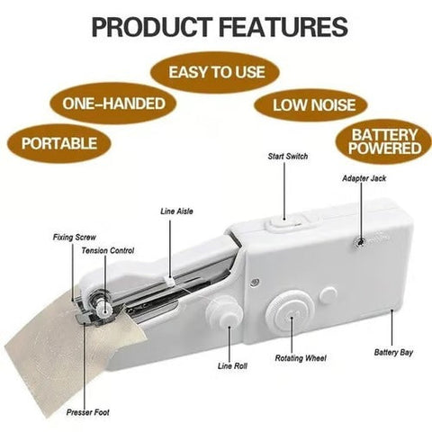 🎁2025 Hot Sale🎁🔥-50% OFF🔥Portable Handheld Sewing Machine