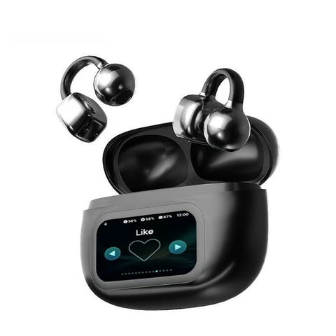 🔥2025 New Arrival - Ear Clip Style Bluetooth Translation Headset With Touch Screen