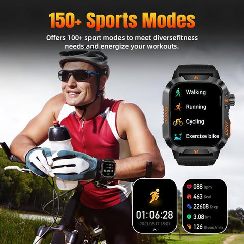 Men's Military Outdoor Sports Smart Watch for Android & IOS