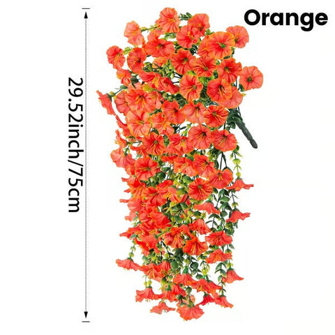 UV Resistant Hanging Artificial Morning Glory Vine